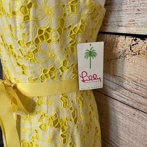 Lilly Pulitzer Sienna Phipps Kentucky Eyelet Strapless Dress Size 8 NWT